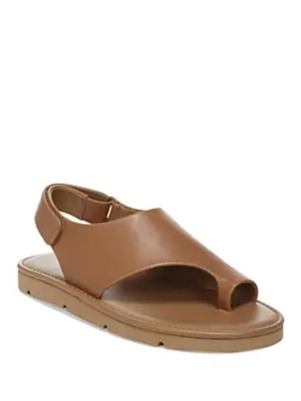 Vince Olsen Slingback Sandals Leather Tan Brown Asymmetrical size 8